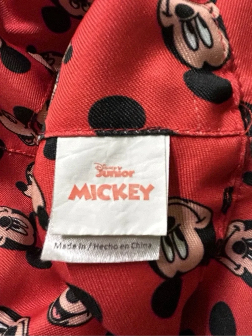 Toddler Disney Mickey Mouse Reversible Summer Sun Hat Size 1-3 Years